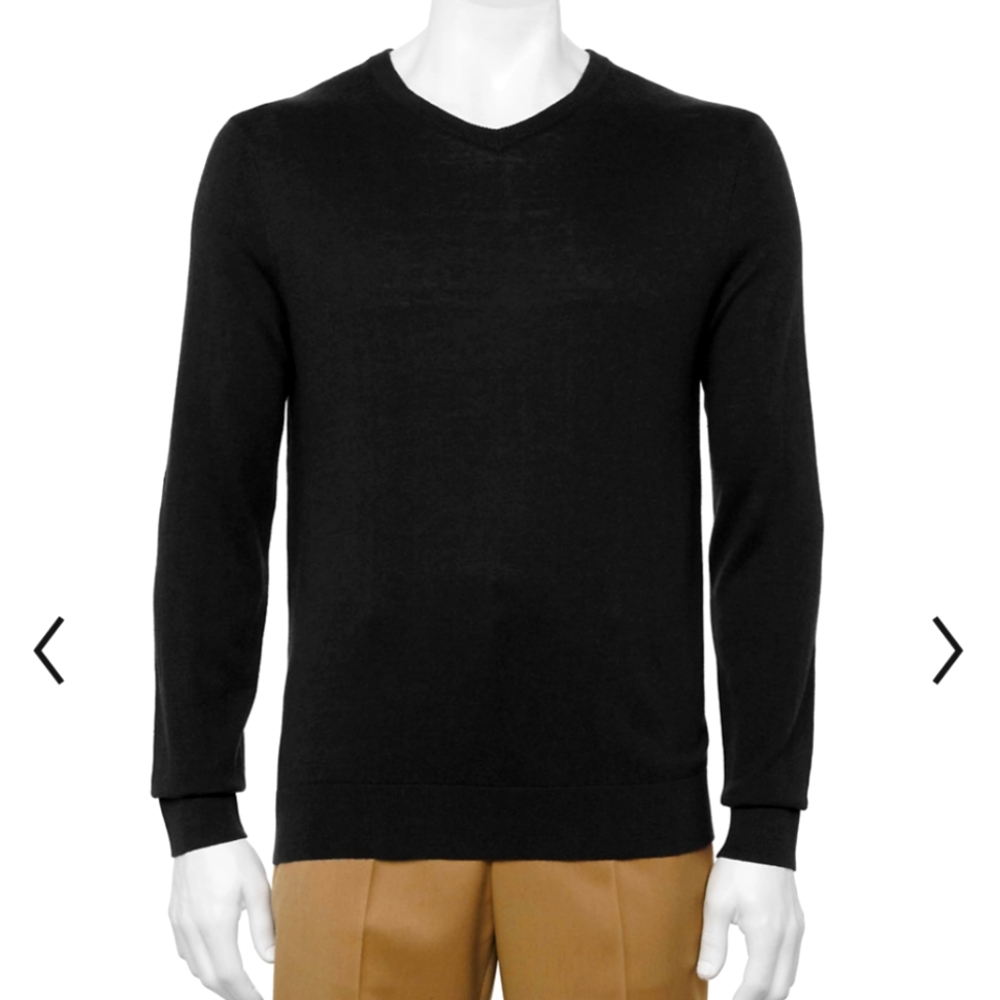 🆕️ Croft & Barrow Regular Fit Black Sweater / Men's XXL